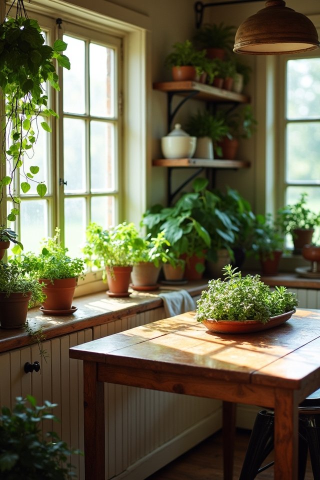 add greenery for warmth