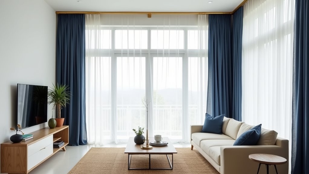 affordable curtains for spacious interiors