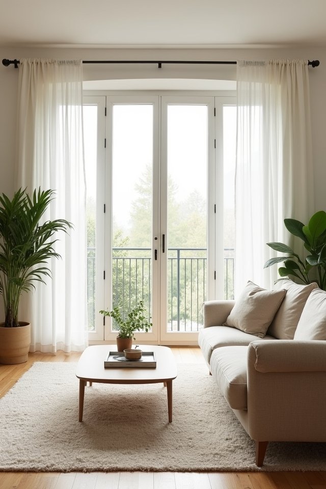 airy scandinavian living room