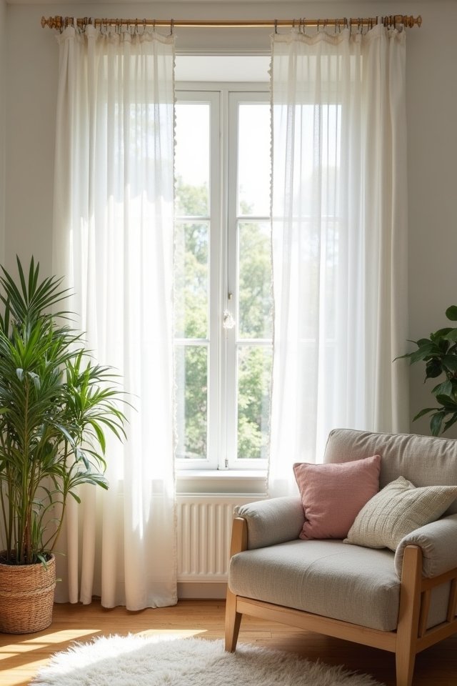 airy window treatment ideas