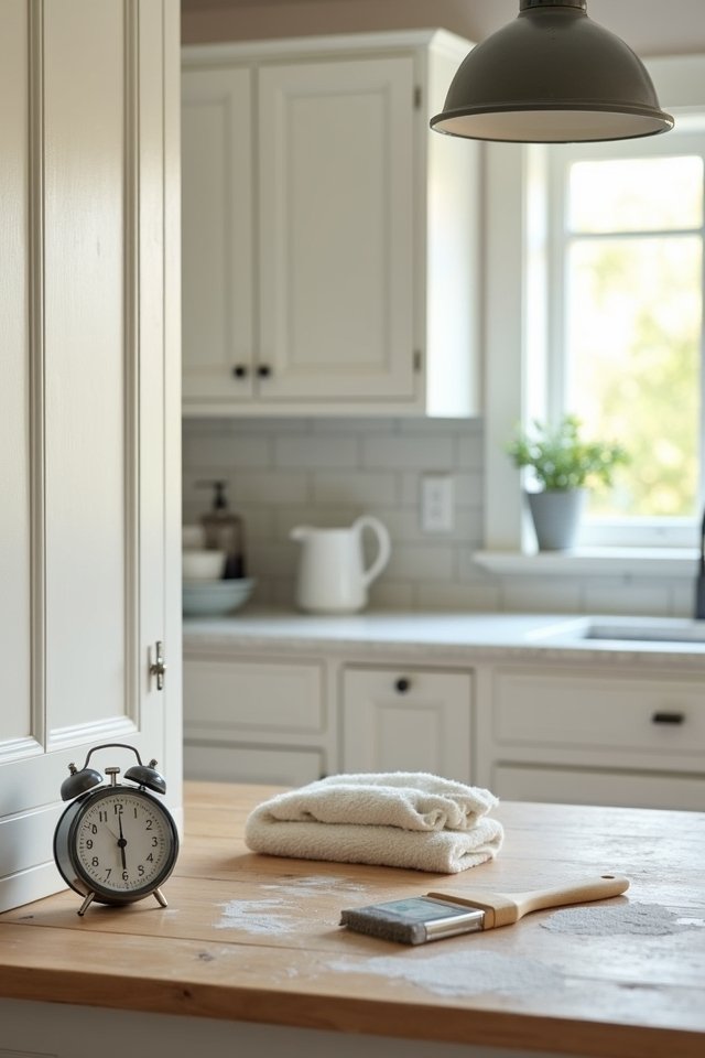 allow cabinets to dry