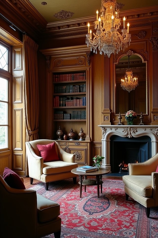 antique bookshelves with charm