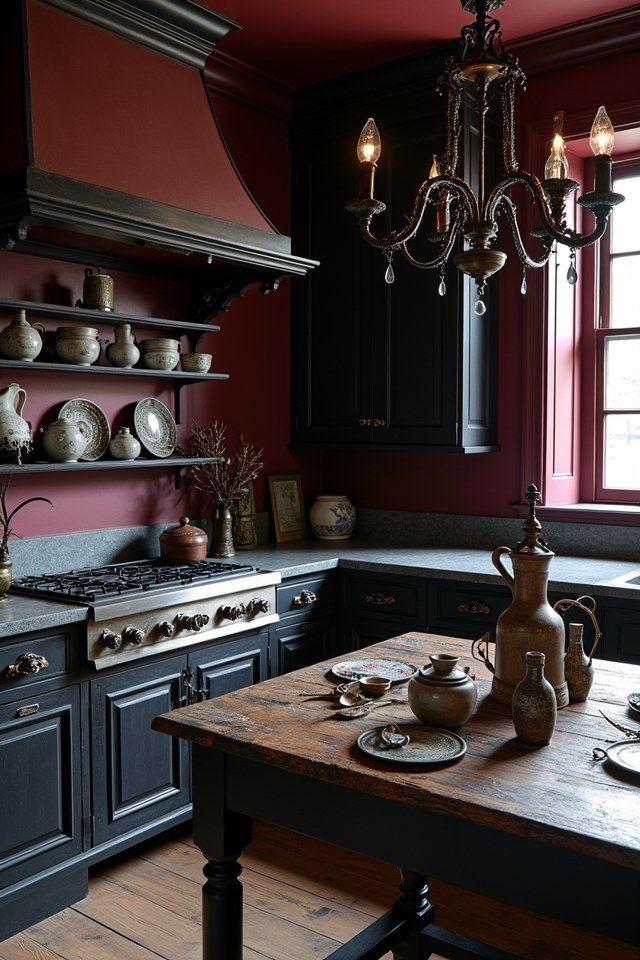 antique charm enhances kitchen