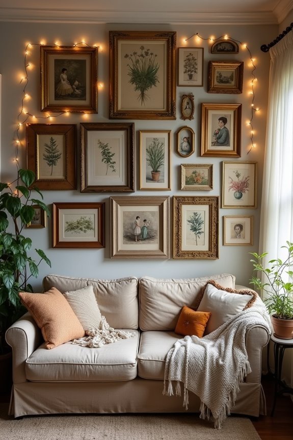 antique frames gallery wall ideas