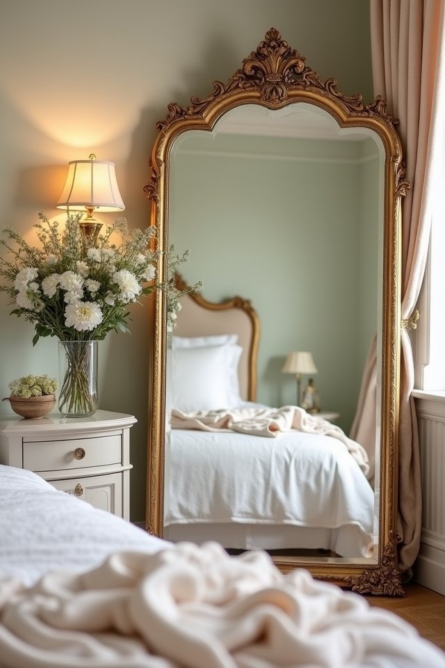antique gold mirror elegance