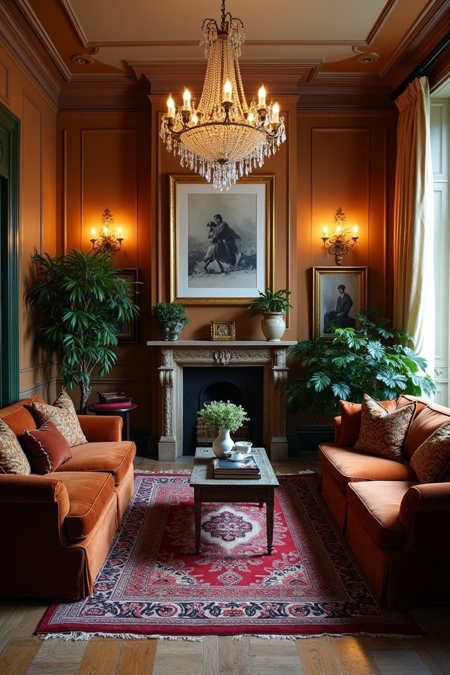 antique lighting adds charm