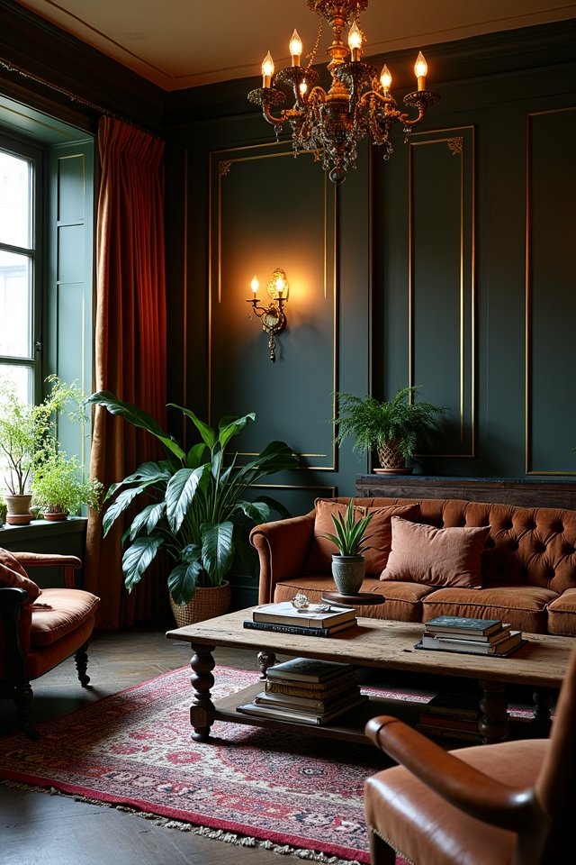 antique lighting creates ambiance