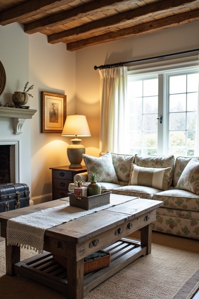 antiques enhance farmhouse decor