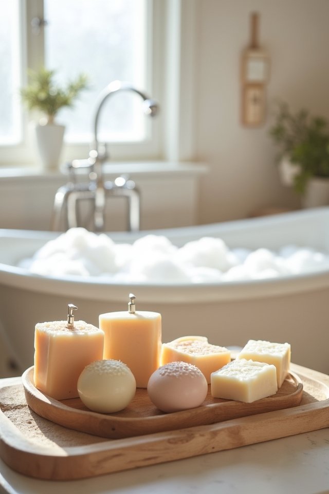 artisanal soap display styling