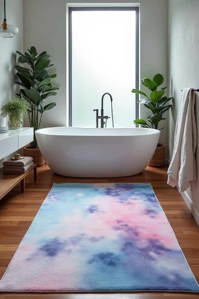 artistic bathroom rug designs