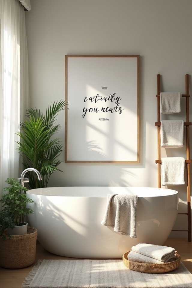 artistic bathroom wall decor