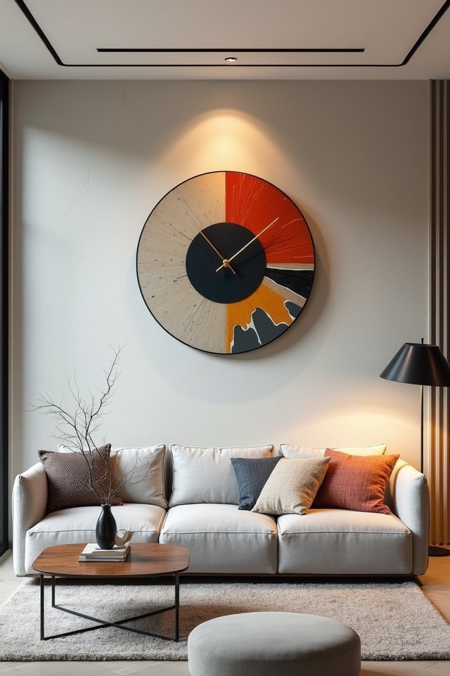 artistic clock wall decor