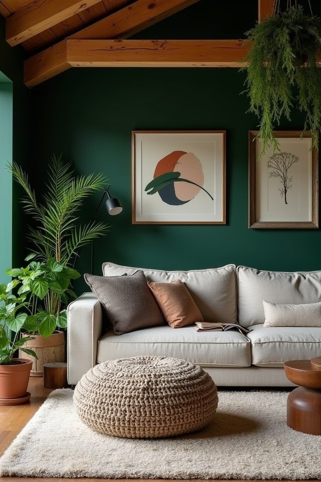 artistic decor and greenery