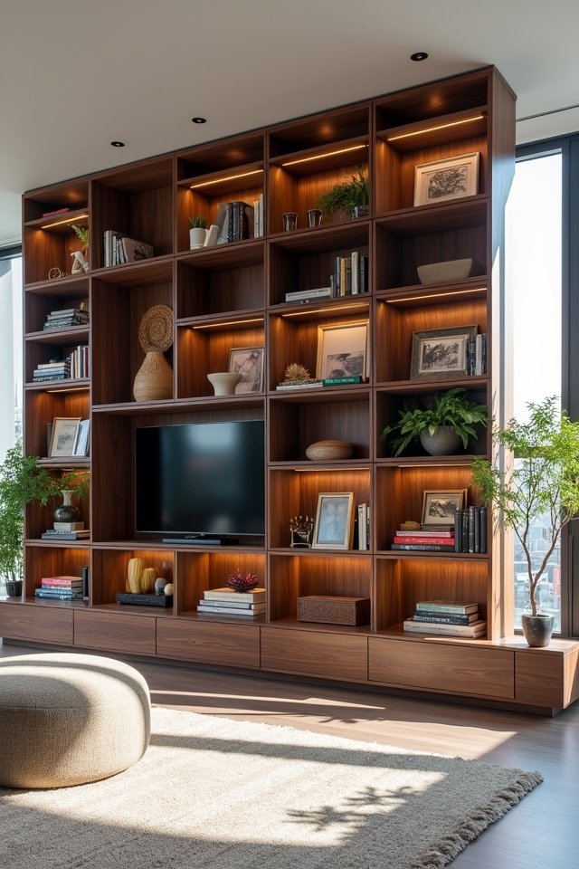 artistic geometric shelving designs