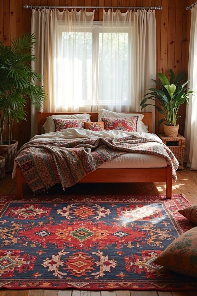 artistic handwoven rug transformation