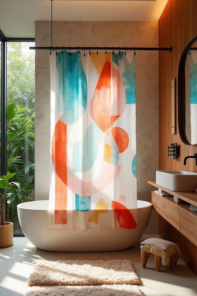artistic shower curtain designs