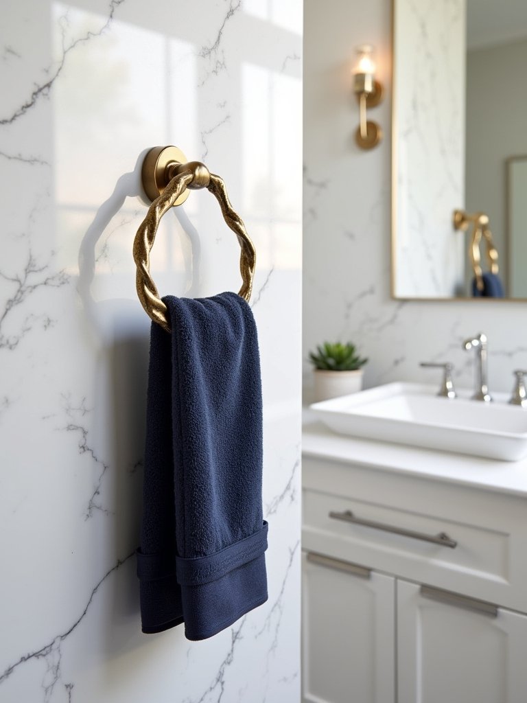 artistic towel rings elevate decor