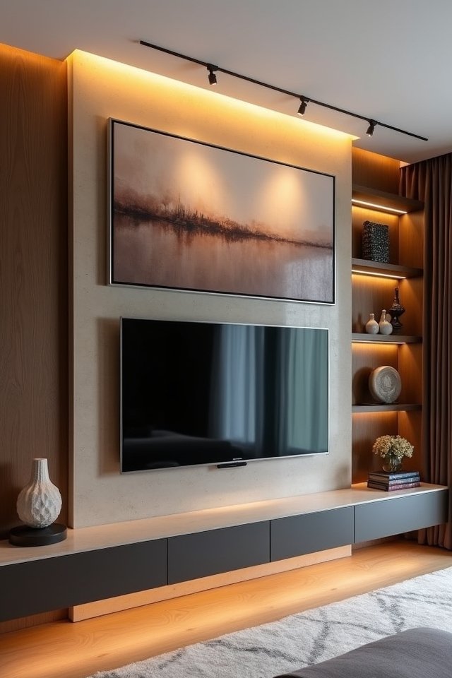 artistic tv wall transformation