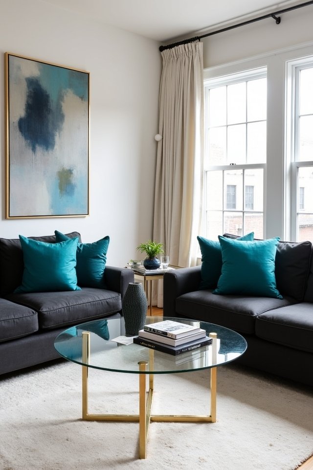 balance metallics with colors