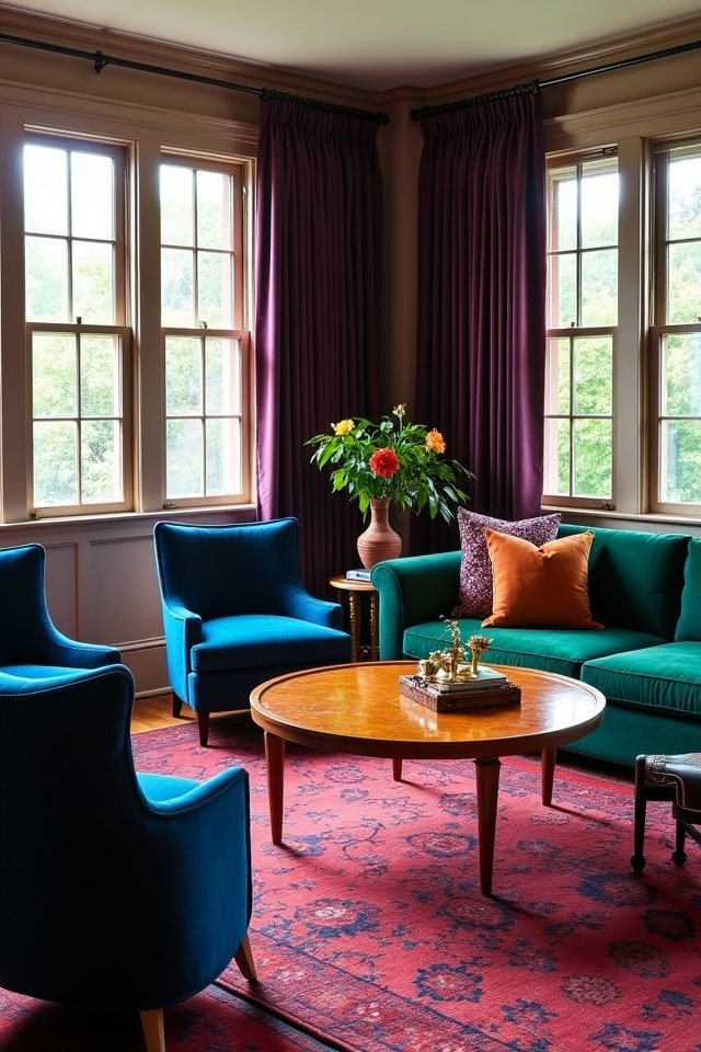balancing jewel tones beautifully