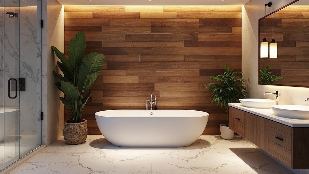 bathroom accent wall inspiration