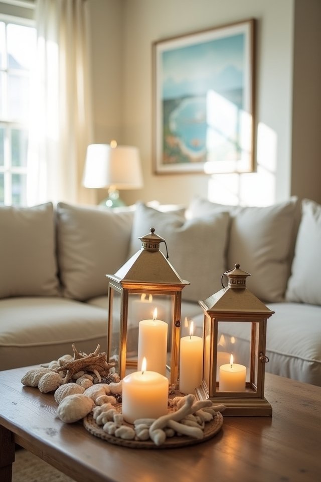 beach inspired candle ambiance