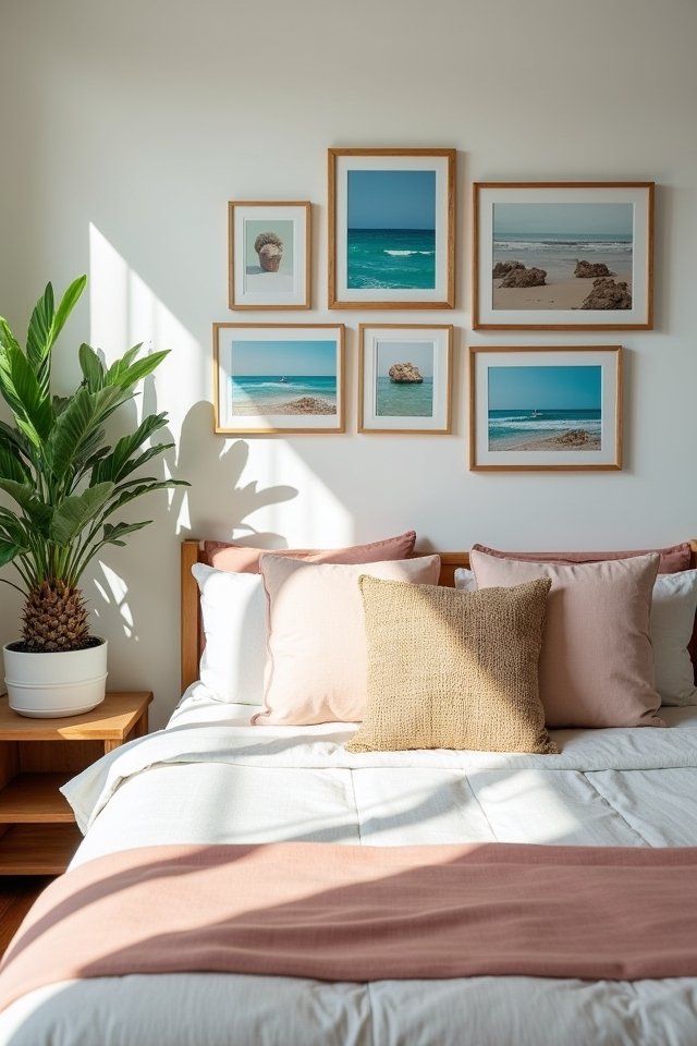 beach themed gallery wall