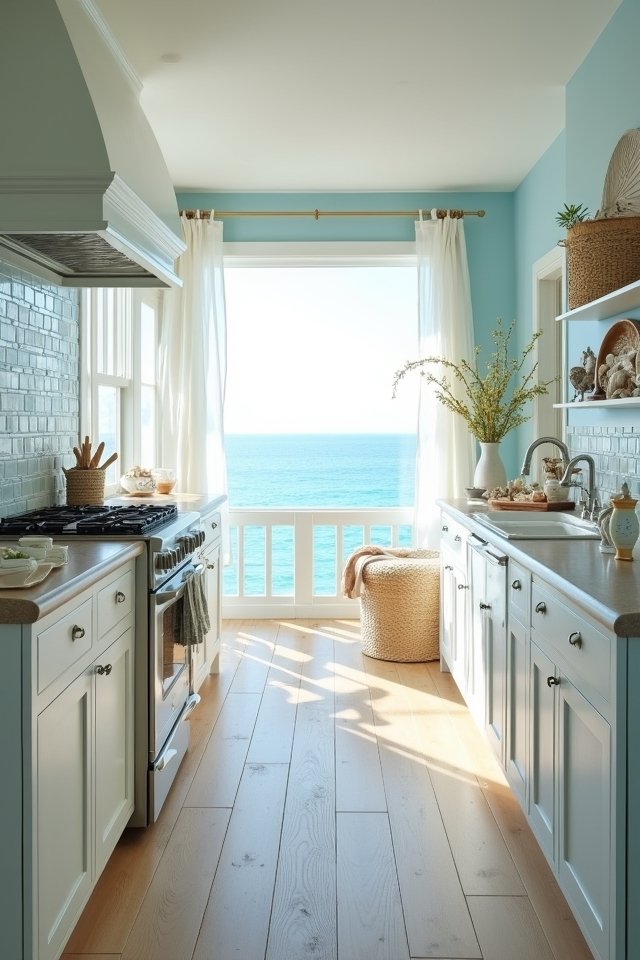 beachy flooring for kitchens