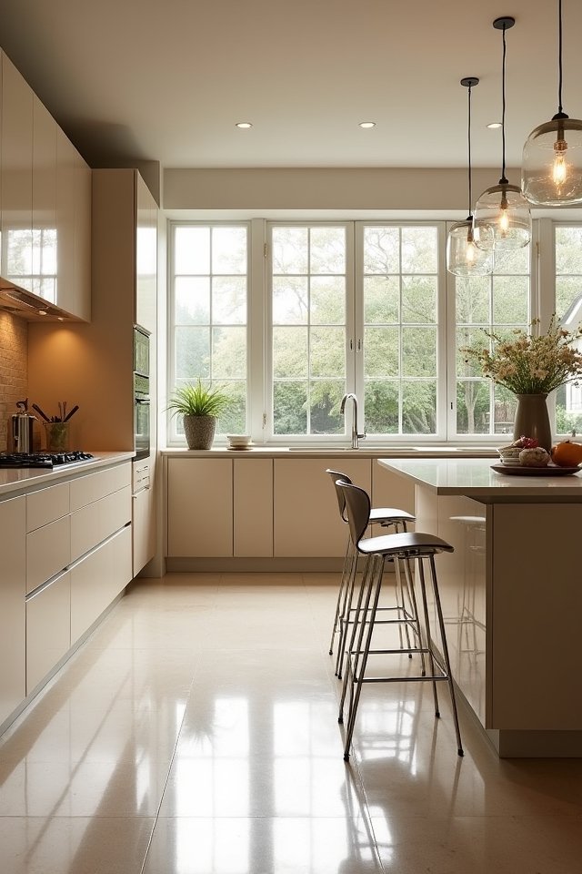 beige and glass elegance