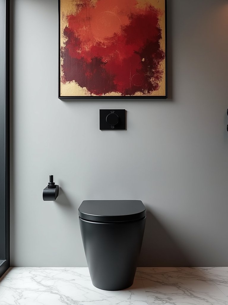 black toilet artistic transformation