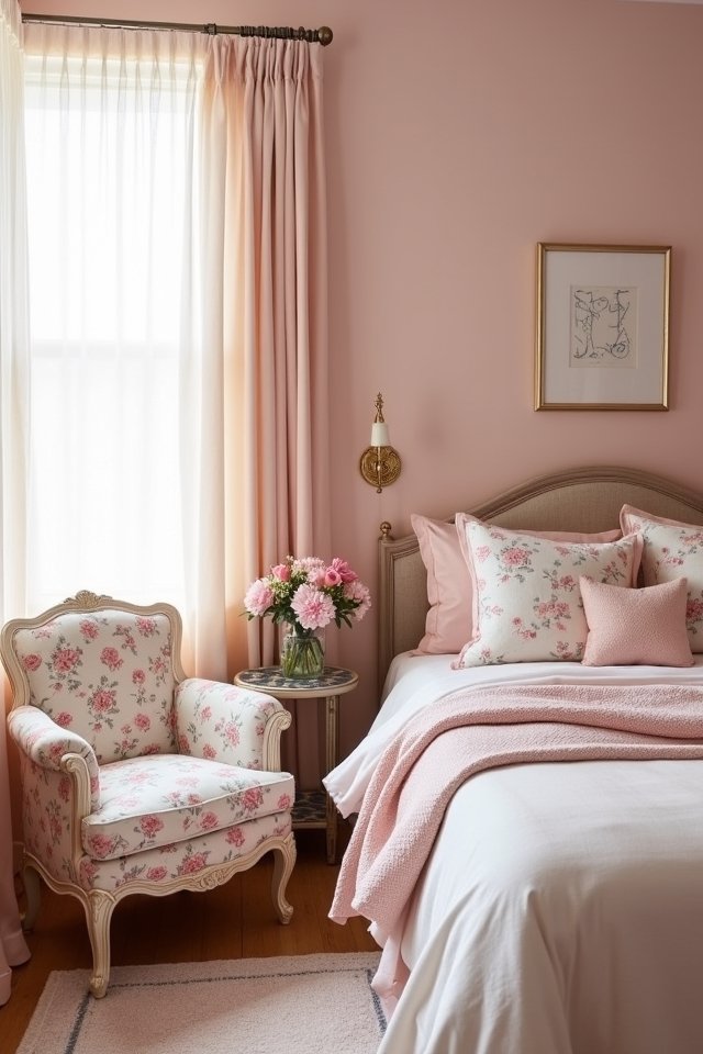 blooming floral bedroom decor