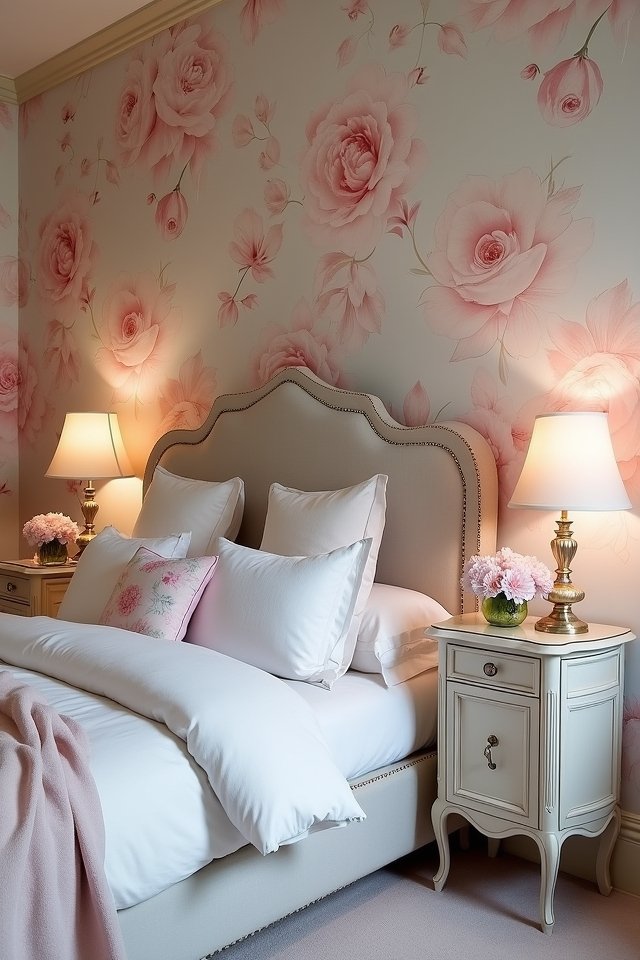 blooming garden bedroom retreat