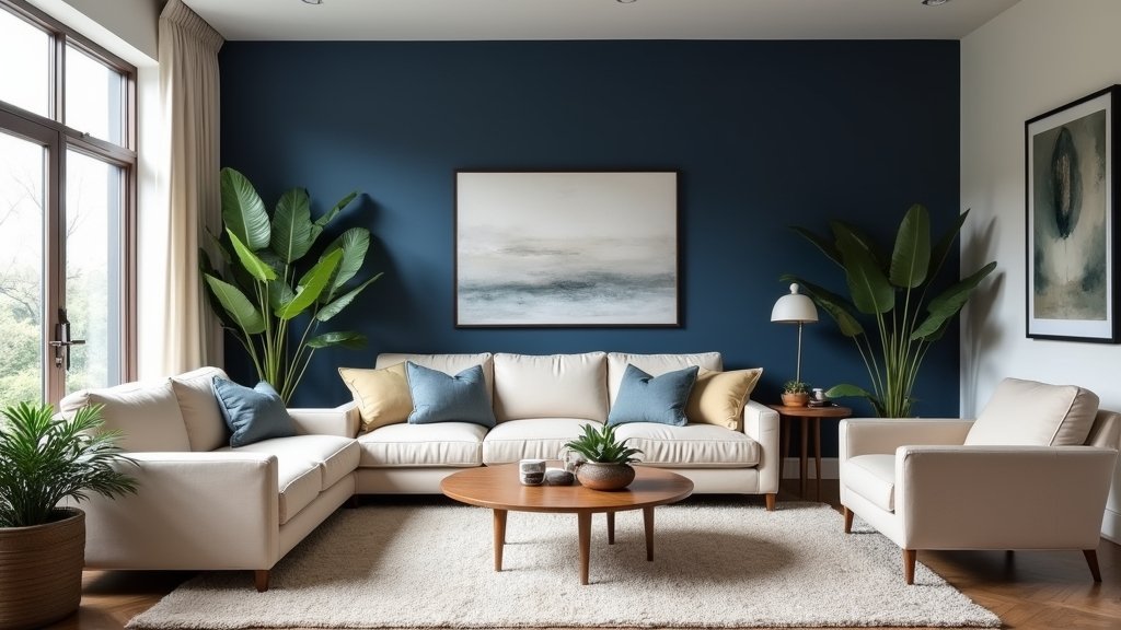 blue accent wall ideas