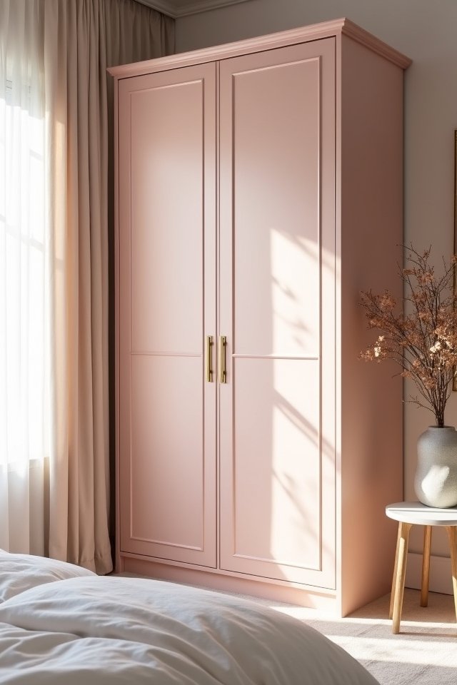 blush pink bedroom elegance
