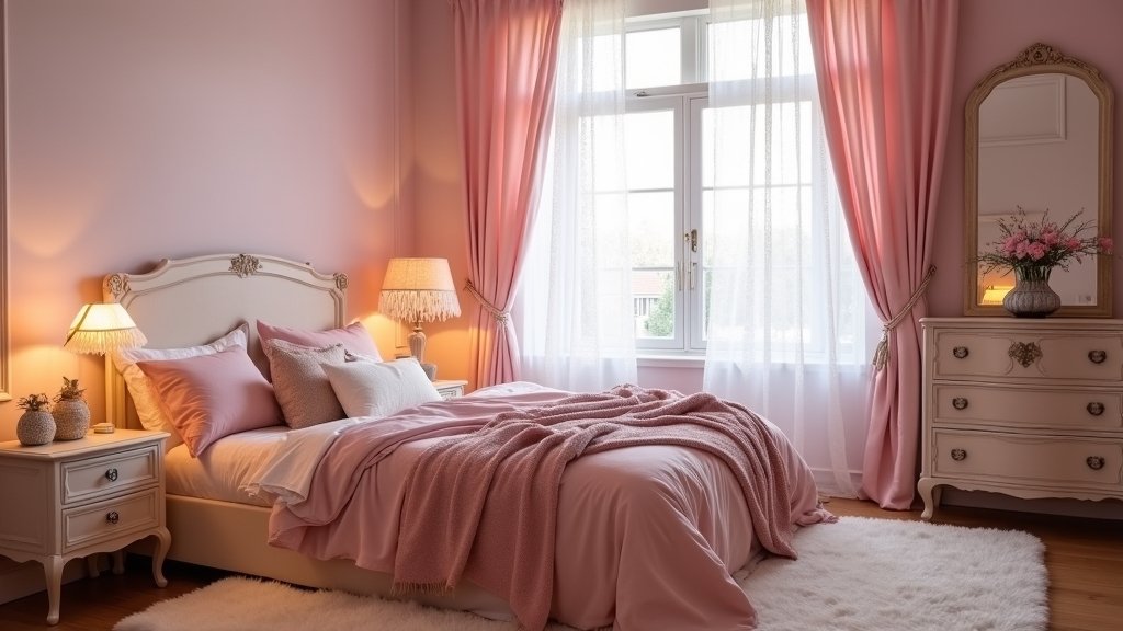 blush pink bedroom inspiration
