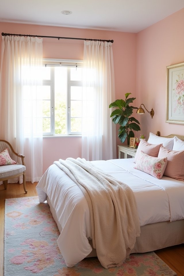 blush pink cozy sanctuary