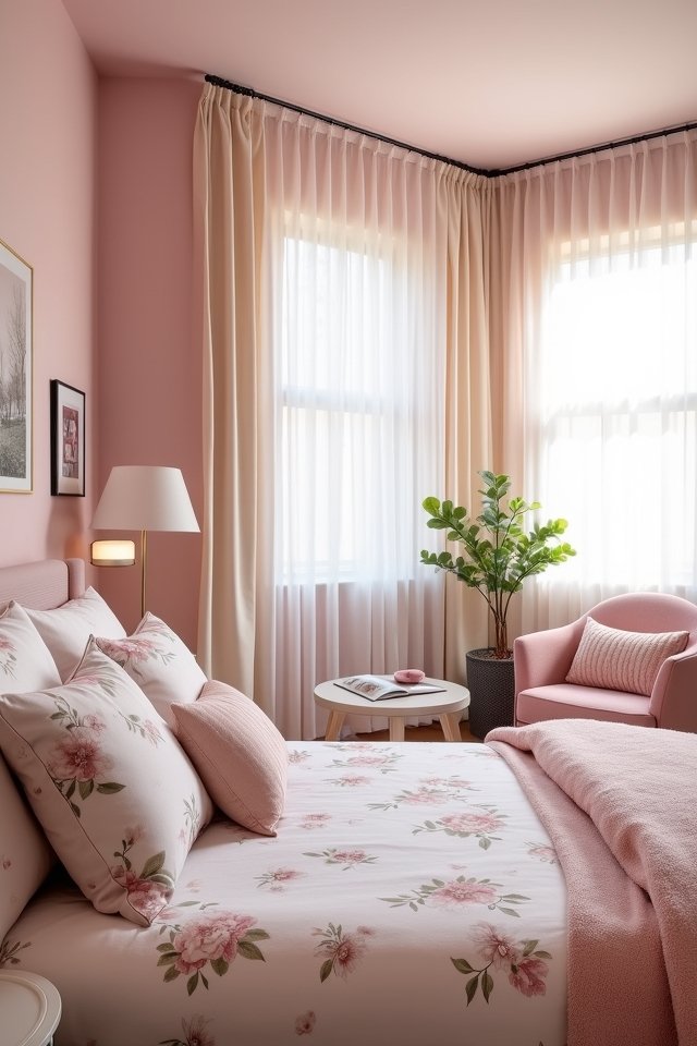 blush tones create serenity