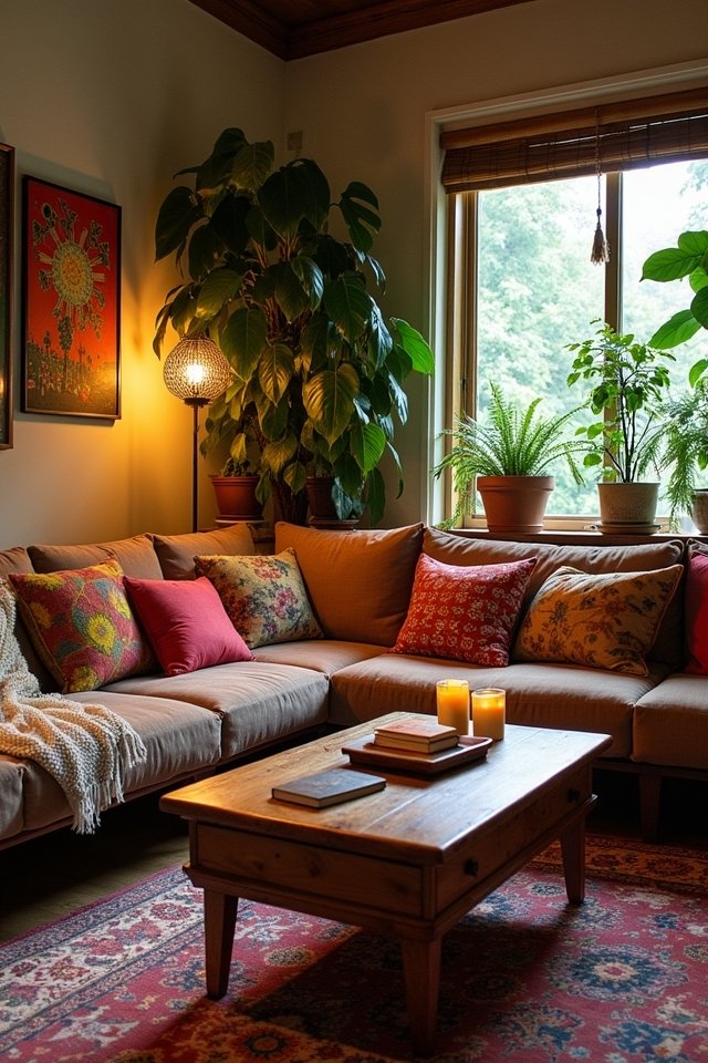 bohemian colorful cozy retreat