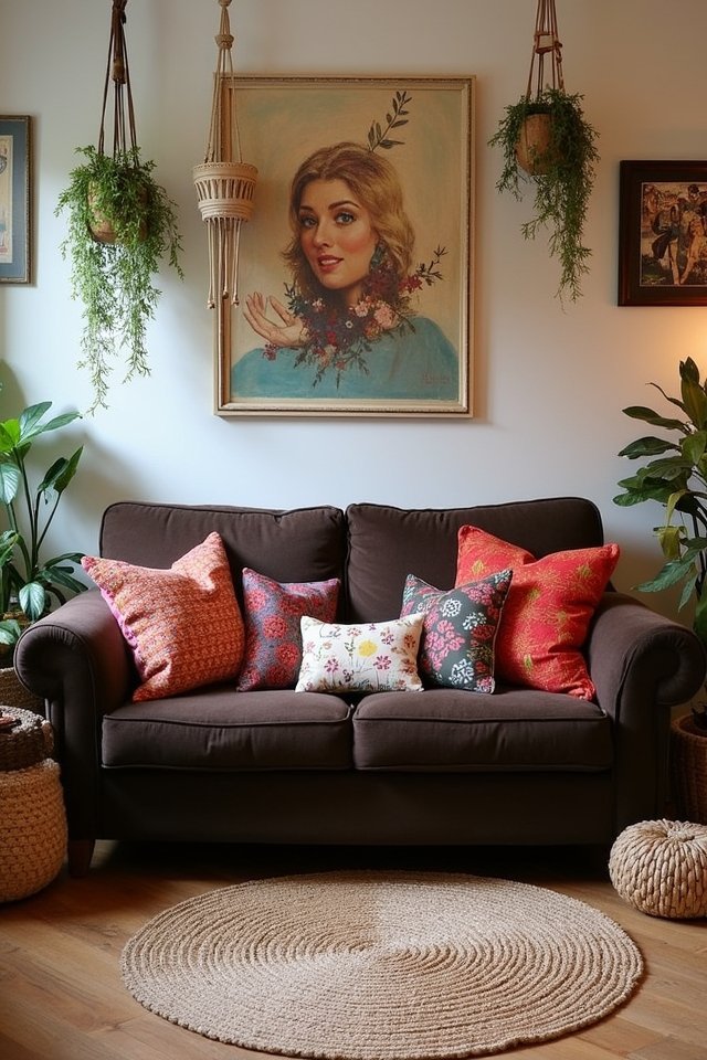 bohemian decor with warmth