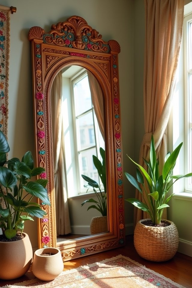 bohemian full length mirror charm