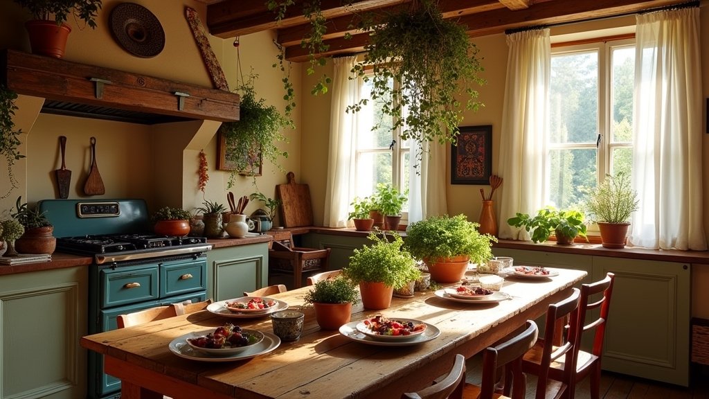 bohemian kitchen design inspiration