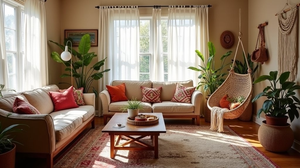bohemian living room decor