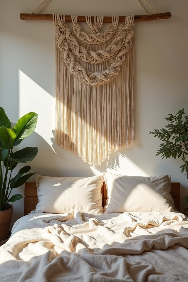 bohemian macram wall decor