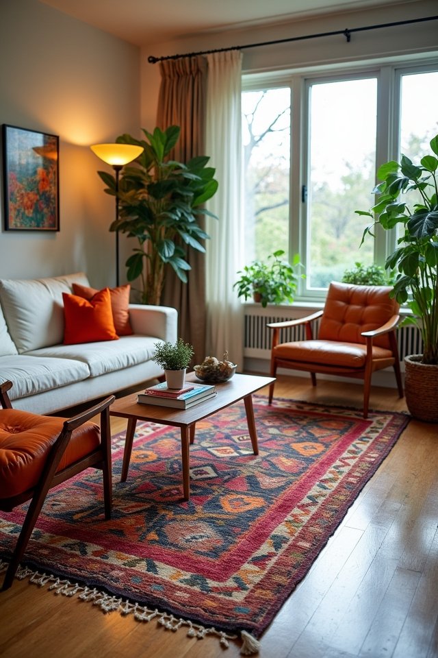bohemian modern living room