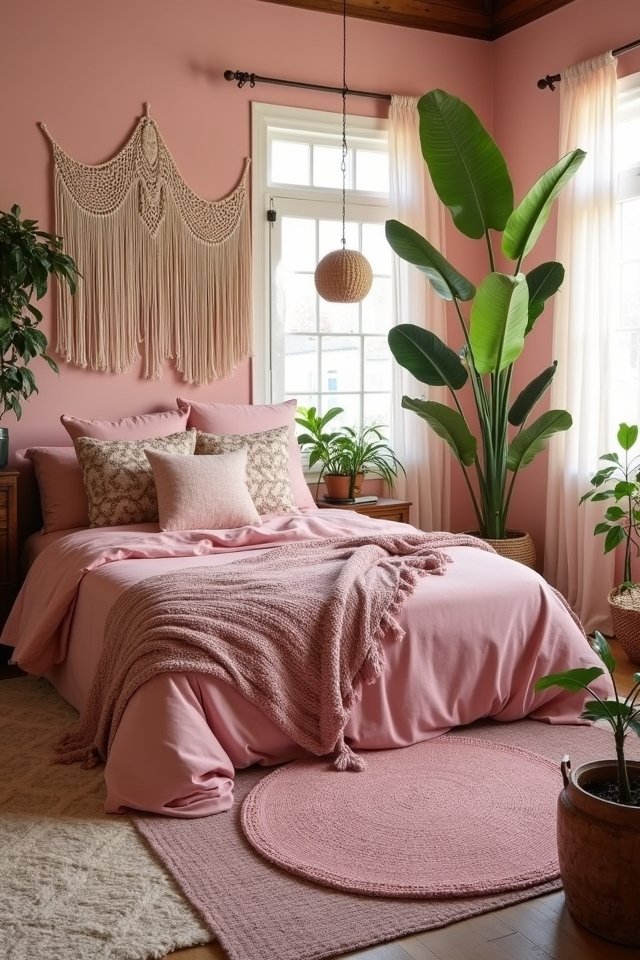 bohemian pink bedroom essentials