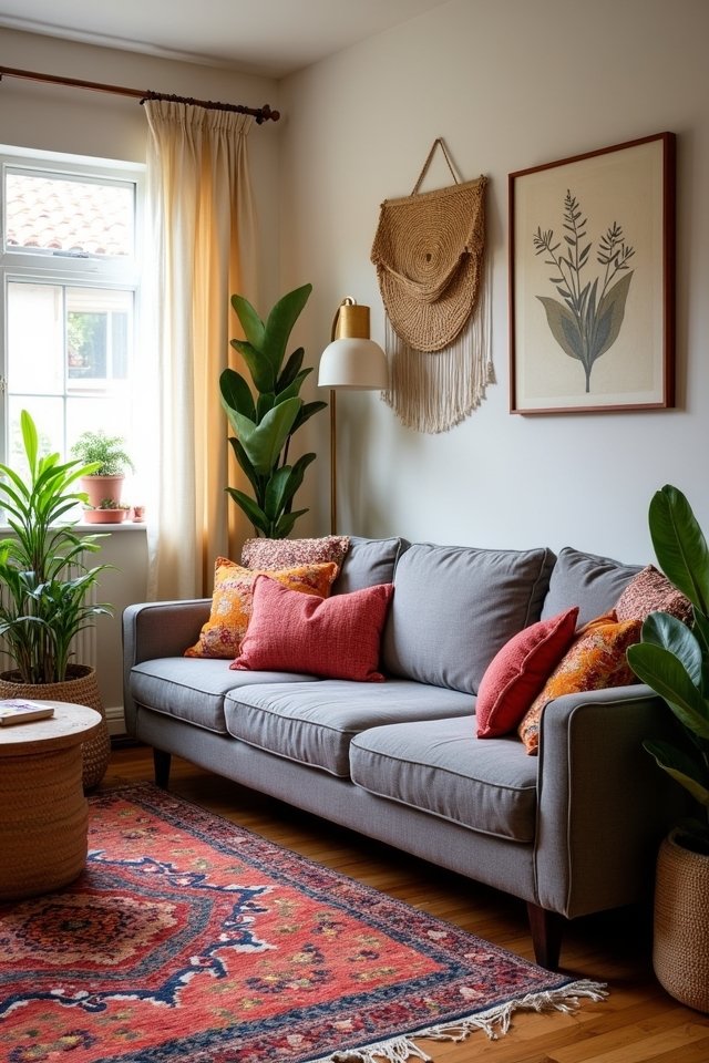 bohemian rugs enhance decor