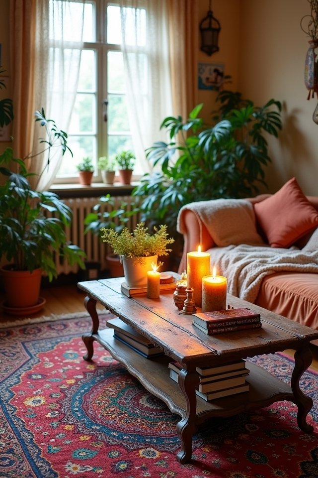 bohemian style cozy rugs