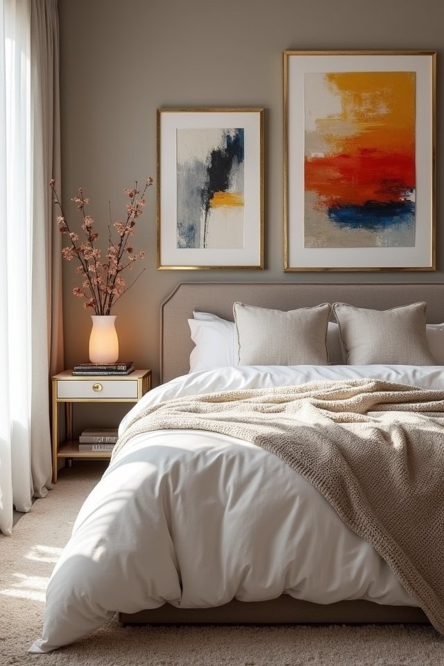bold abstract art arrangement