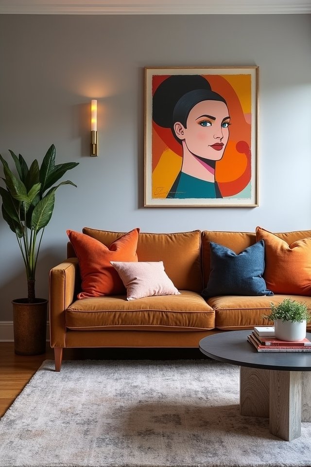 bold accents enliven neutrals