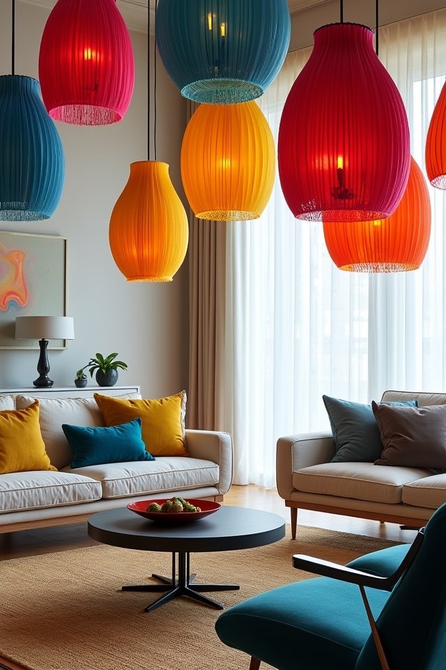 bold and vibrant chandeliers